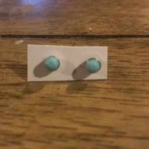 Brand New Light Blue and Silver Stud Earrings